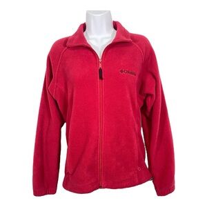 Columbia Vibrant Red Zip-Up Fleece